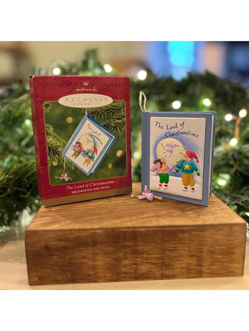 The Land of Christmastime Hallmark Keepsake Book Ornament - 2001